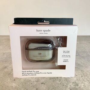 Kate Spade Cream and Black AirPods Pro Case